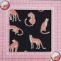 Preview: Baumwollstoff Motivdruck Leopard schwarz
